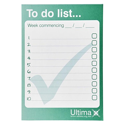 A6 25 Sheet Notepad - Printed Main Image