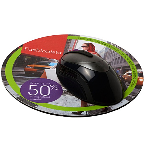 DISC Q-Mat Mousemat - Round - Digital Print Main Image