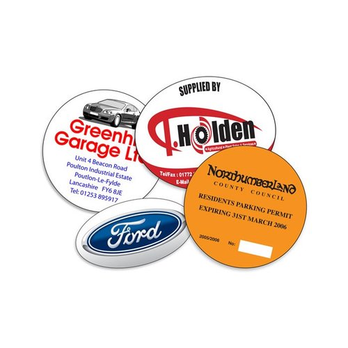 Window Sticker - Oval/Circle - Self Adhesive Main Image