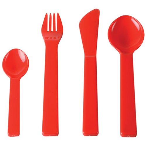 DISC Plastic 4pc Cutlery Set Main Image