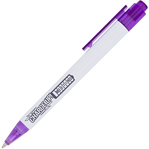 DISC Calypso Pen - White - Printed Main Image