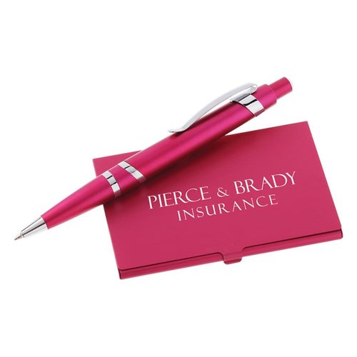 DISC (card case) Bellante Ballpen & Business Card Holder Set Main Image