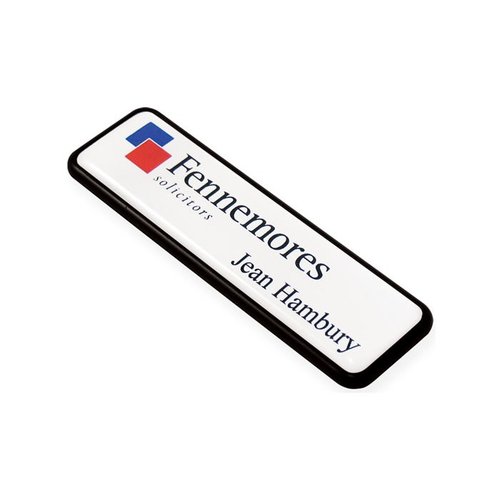 DISC Rectangular ID Badges - 75 x 20mm Main Image