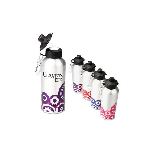 600ml Aluminium Sports Bottle - Retro Design Main Image