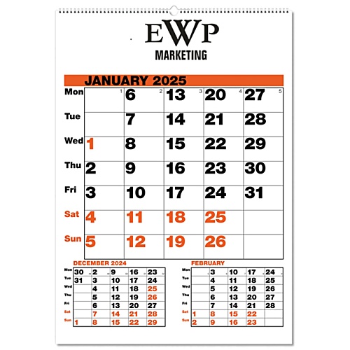 SUSP Date Finder Wall Calendar Main Image
