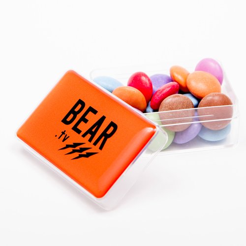 DISC Rectangular Sweet Pot - Smarties Main Image