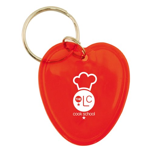 DISC Shaped Keyring - Heart Main Image
