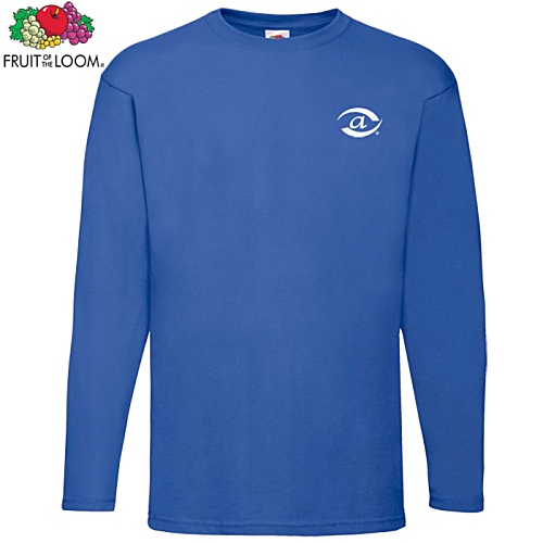 Fruit of the Loom Long Sleeve Value Weight T-Shirt - Colours Main Image