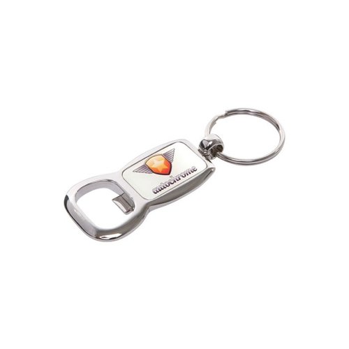 DISC Monaco Chrome Bottle Opener Keyring Main Image