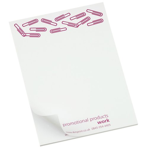 DISC A5 25 Sheet Notepad - Paper Clip Design Main Image