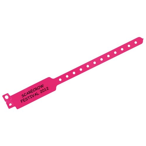 DISC Vinyl Wristband - Neon Colours Main Image