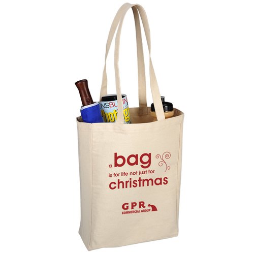 Groombridge Cotton Canvas Bag - Christmas Design Main Image