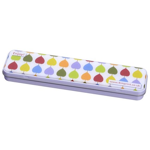 DISC Slim Tin - Gourmet Jelly Beans - Leaf Design Main Image