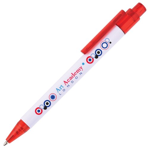 DISC Calypso Pen - White - Digital Print Main Image