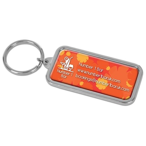 DISC Zante Rectangular Keyring Main Image