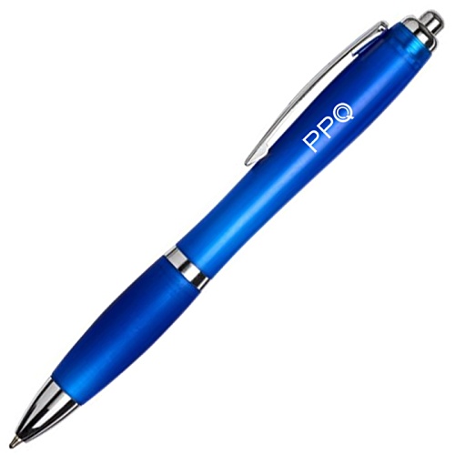 DISC Curvy Pen - Frosted - Printed Main Image