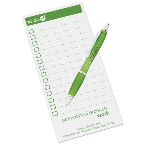 DISC Pad & Curvy Pen Gift Pack - 25 Sheets - To Do Design Main Image