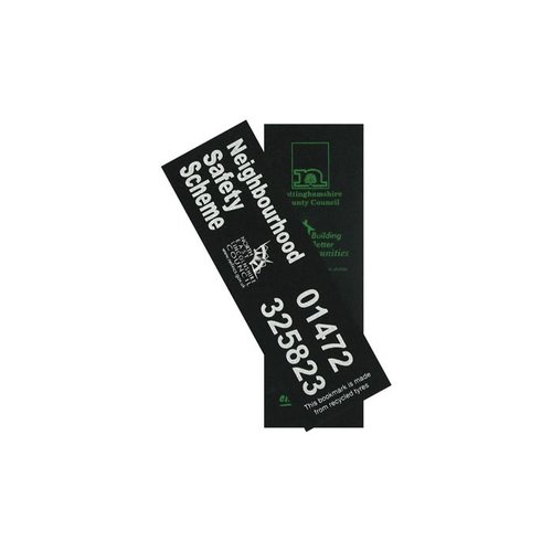 Recycled Tyre Bookmark Main Image