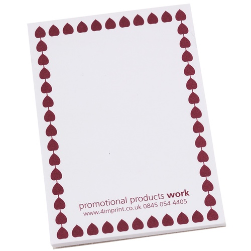 A7 25 Sheet Notepad - Leaf Design Main Image