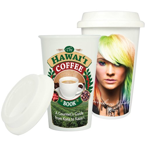 DISC Ceramic Take Out Mug - Full Colour Main Image