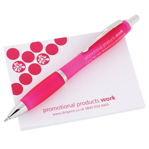 DISC A7 Sticky Notes & Curvy Pen Gift Pack Main Image