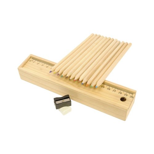 DISC Wooden Pencil Box Set Main Image