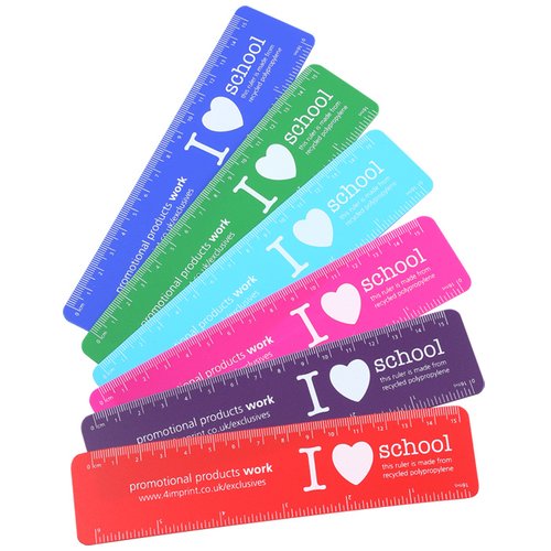 Flexible Recycled Ruler - 15-cm - I Love Design Main Image