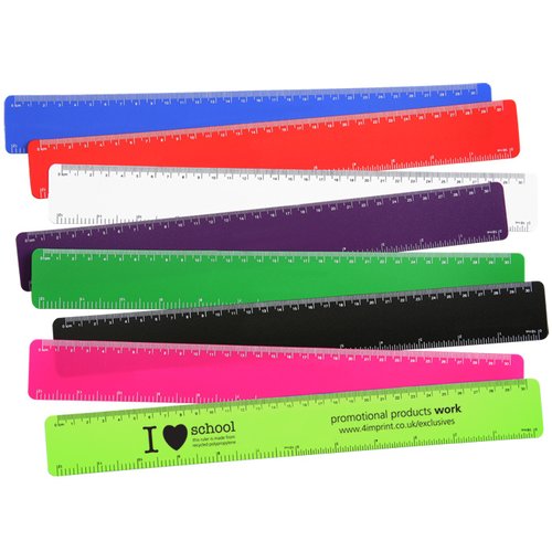 Flexible Recycled Ruler - 30-cm - I Love Design Main Image