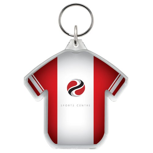 DISC Promotional Shaped Keyring - T-Shirt - Digital Print Main Image