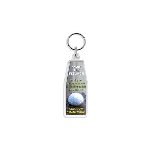 DISC Promotional Shaped Keyring - Golf Main Image
