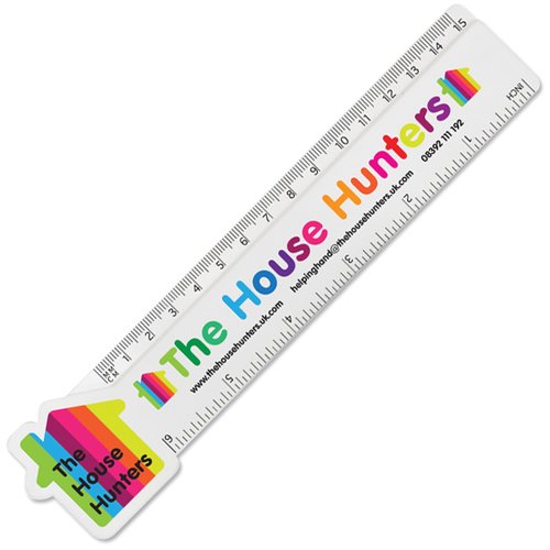 DISC 15cm Shaped Ruler - House Main Image