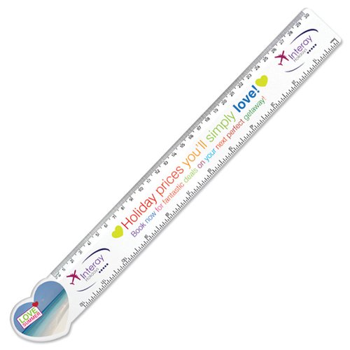 DISC 30cm Shaped Ruler - Heart Main Image