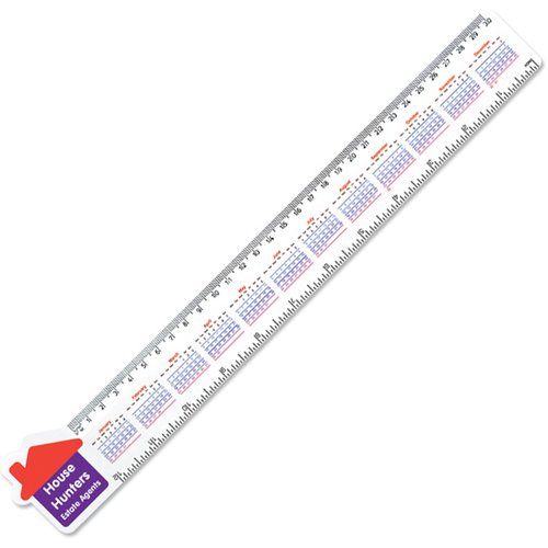 DISC 30cm Shaped Ruler - House Main Image