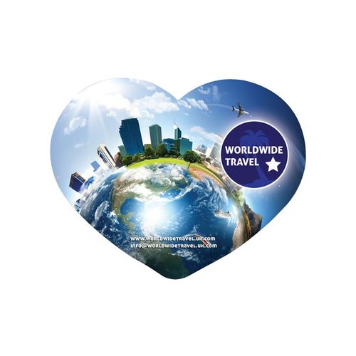 DISC Q-Mat Shaped Mousemat - Heart Main Image