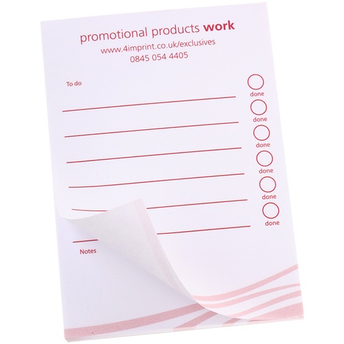 A7 50 Sheet Notepad - Wave Design Main Image