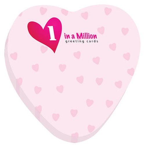 DISC BIC® Sticky Notes - 75 x 75mm - Heart - 50 sheets Main Image