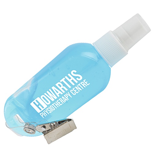 DISC Anti-Bacterial Sanitiser with Clip - Printed Main Image