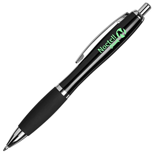 DISC Curvy Metal Pen - Colour Main Image