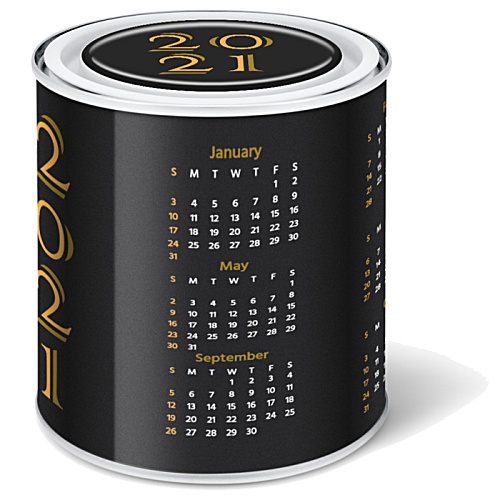 DISC Calendar Desk Tidy Tin - Gourmet Jelly Beans Main Image