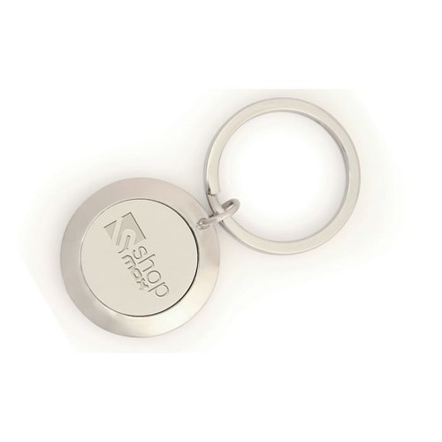 DISC Two Tone Metal Keyring Main Image