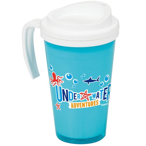 DISC Americano Grande Travel Mug - Translucent/White Main Image