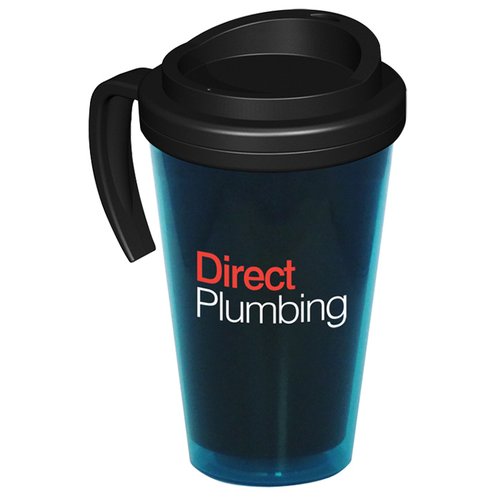 DISC Americano Grande Travel Mug - Translucent/Black Main Image