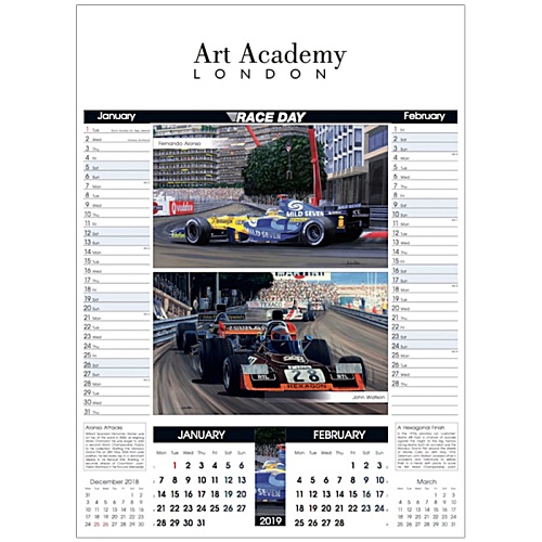 Wall Calendar - Race Day Main Image