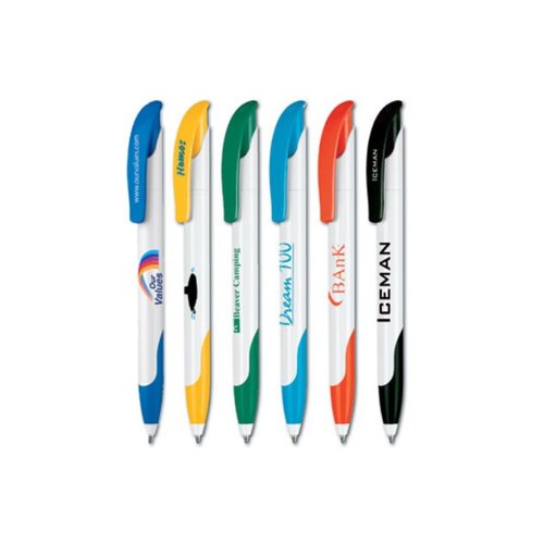 DISC Senator® Challenger Grip Pen - White - 2 Day Main Image
