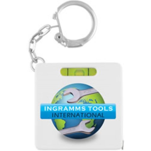 Spirit Level Tape Measure Keyring - Digital Print Main Image