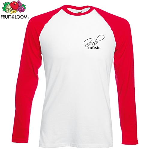 Fruit of the Loom Baseball T-Shirt - Long Sleeves Main Image