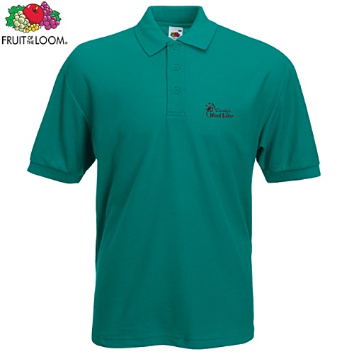 Fruit of the Loom Value Polo - Colours - Printed Main Image