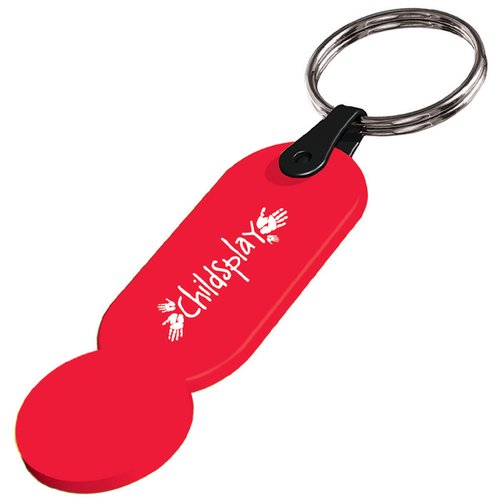DISC Plastic Shopper Trolley Keyring Main Image