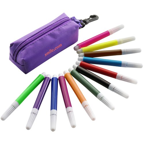 DISC Felt Tip Pencil Case Set Main Image