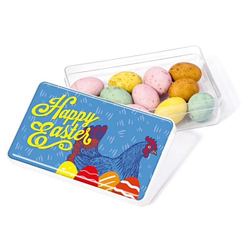 DISC Maxi Rectangular Sweet Pot - Chocolate Eggs Main Image